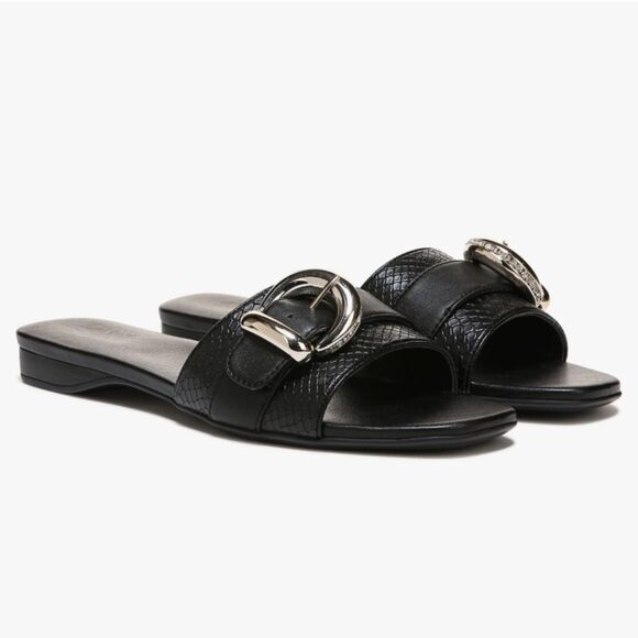 Naturalizer Women Santiago Fashion Slip On Slide Flat Sandal 9 - Picture 2 of 9